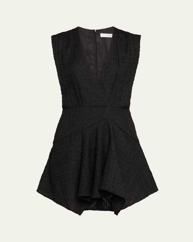 Sebastia Sleeveless Bouclé Mini Dress